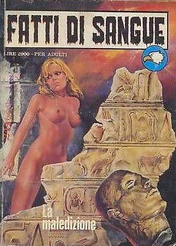Mario Caria - Fatti di Sangue - La maledizione, tempera su cartone