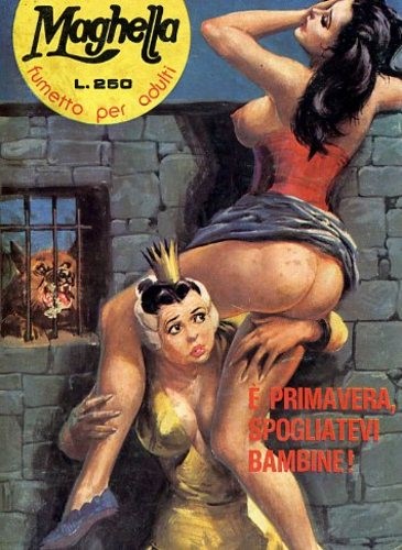 Averardo Ciriello - E' primavera, spogliatevi bambine!, tempera su cartone