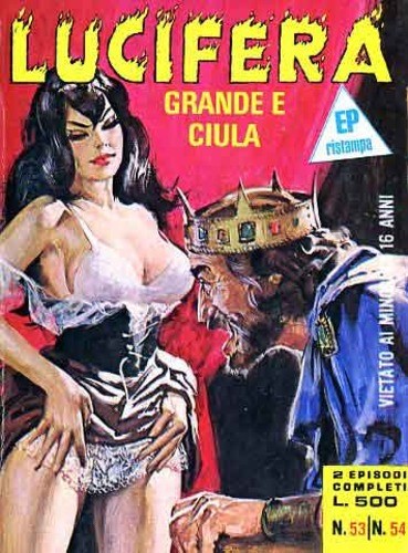Averardo Ciriello - Lucifera - Il diavolo del malconsiglio, tempera su cartone