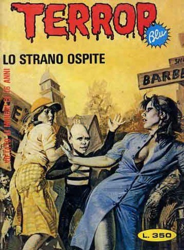 Pino Dangelico - Origine di copertina per "Lo strano ospite", tempera su cartone