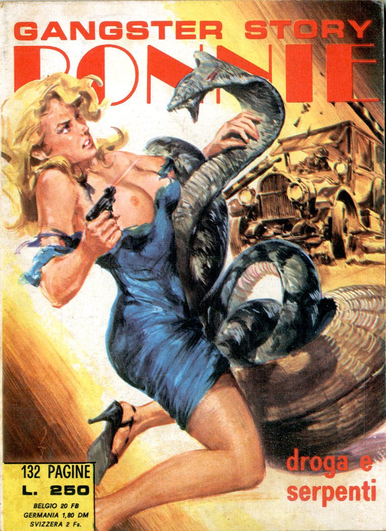 Giovanni di Stefano - Bonnie - Droga e serpenti, tempera su cartone, 1974