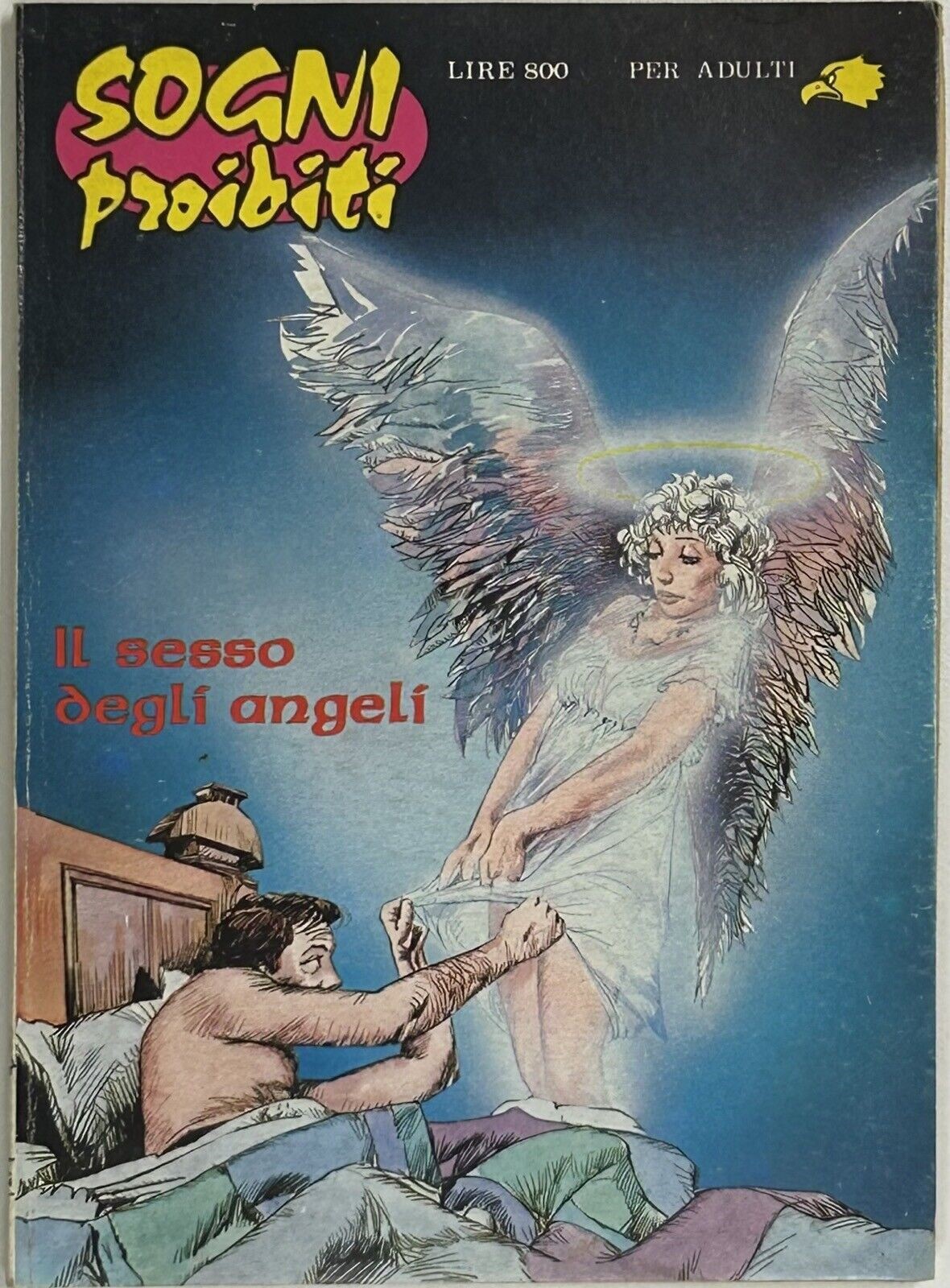Dino Leonetti - Sogni Proibiti - Il sesso degli angeli, china, acquerello e tempera su cartoncino