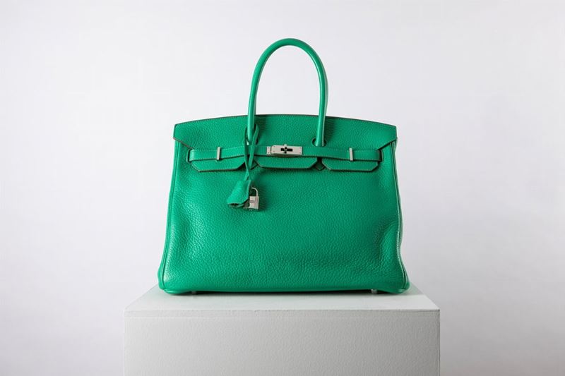 Hermes Birkin 35 Menthe Mint Green Bag