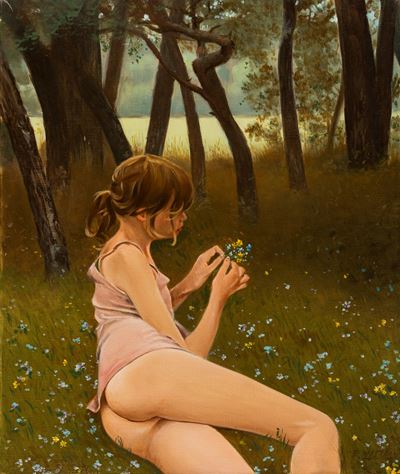 I giorni del candore, olio su tela