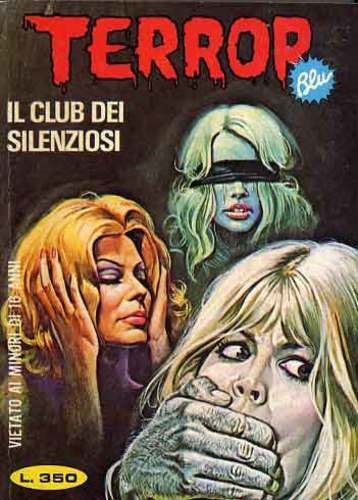Enzo Sciotti - Originale di copertina per 'Il Club dei Silenziosi', tempera su cartone