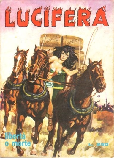 Studio Rosi - Lucifera - Libertà o morte, tempera su cartone, 1974