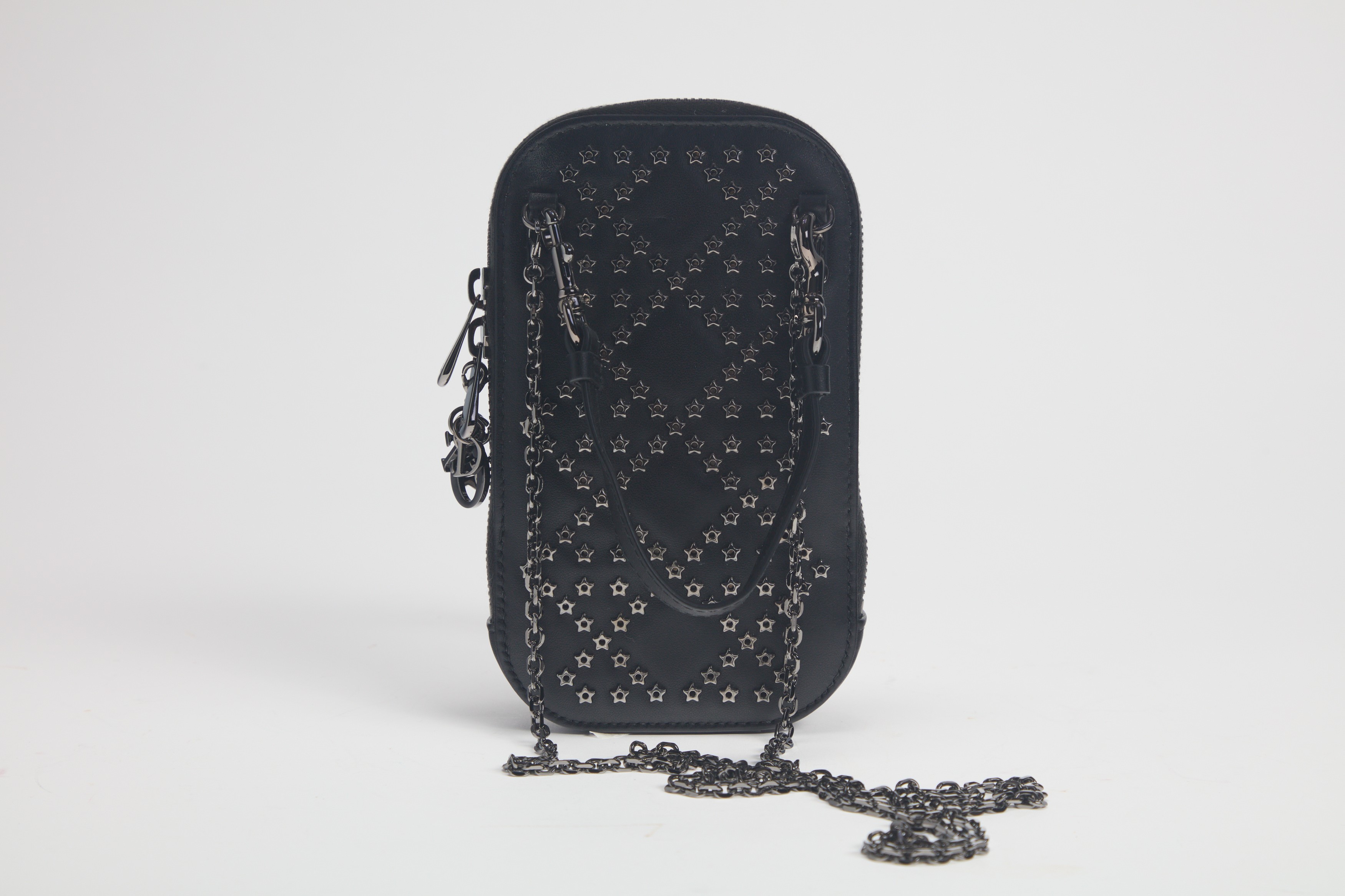 Christian Dior - Custodia per cellulare Call 'in Dior Lady Dior in pelle nera