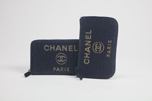 Lotto Deauville composto da una mini pochette e un portafogli