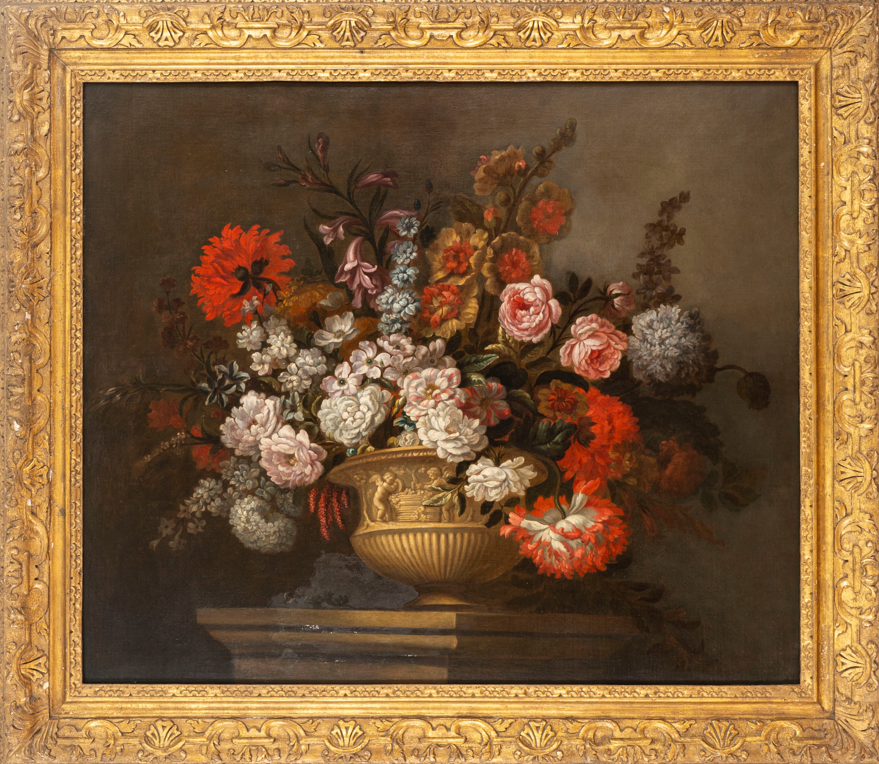 Trionfo di fiori in un vaso