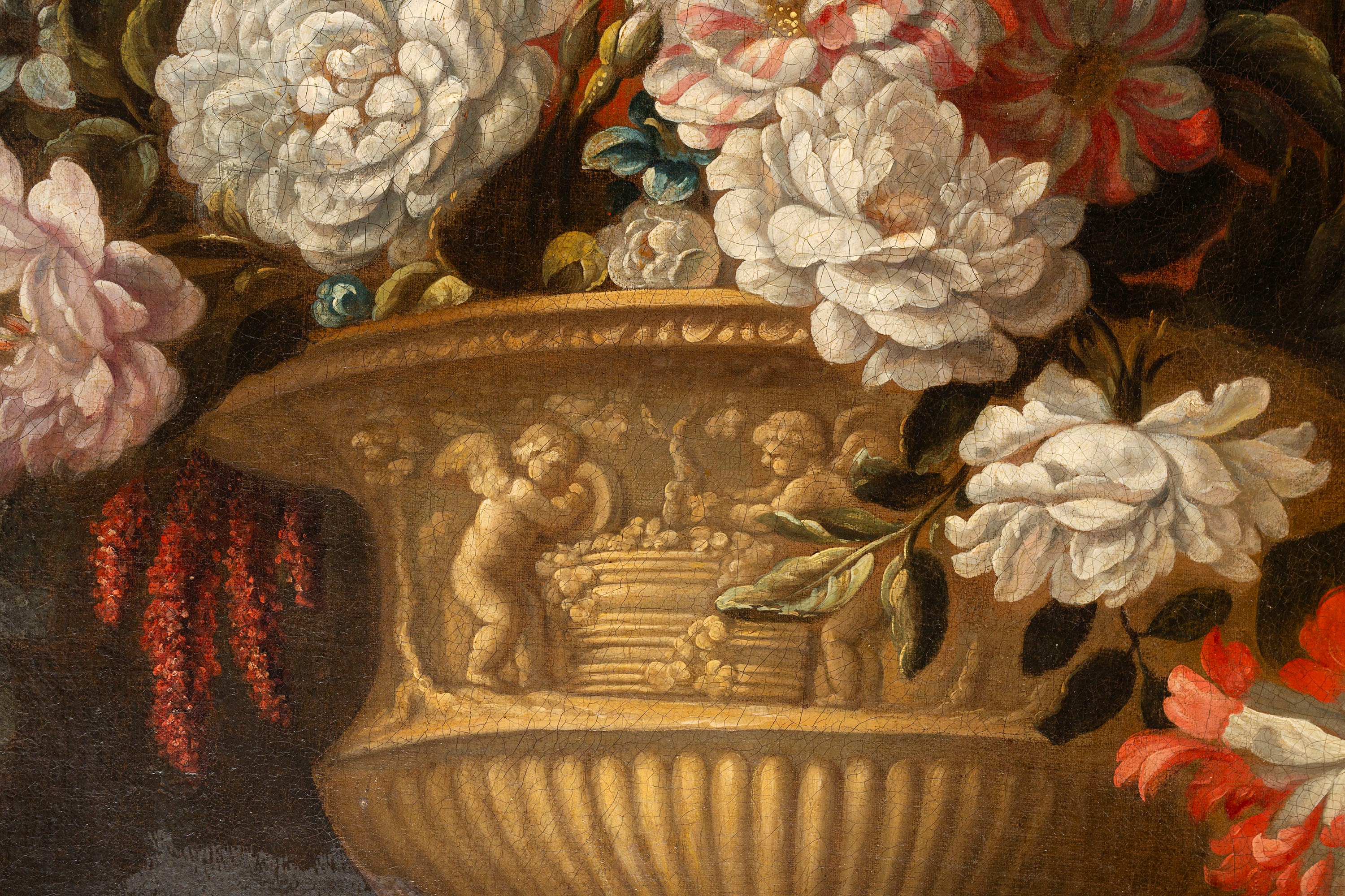 Trionfo di fiori in un vaso