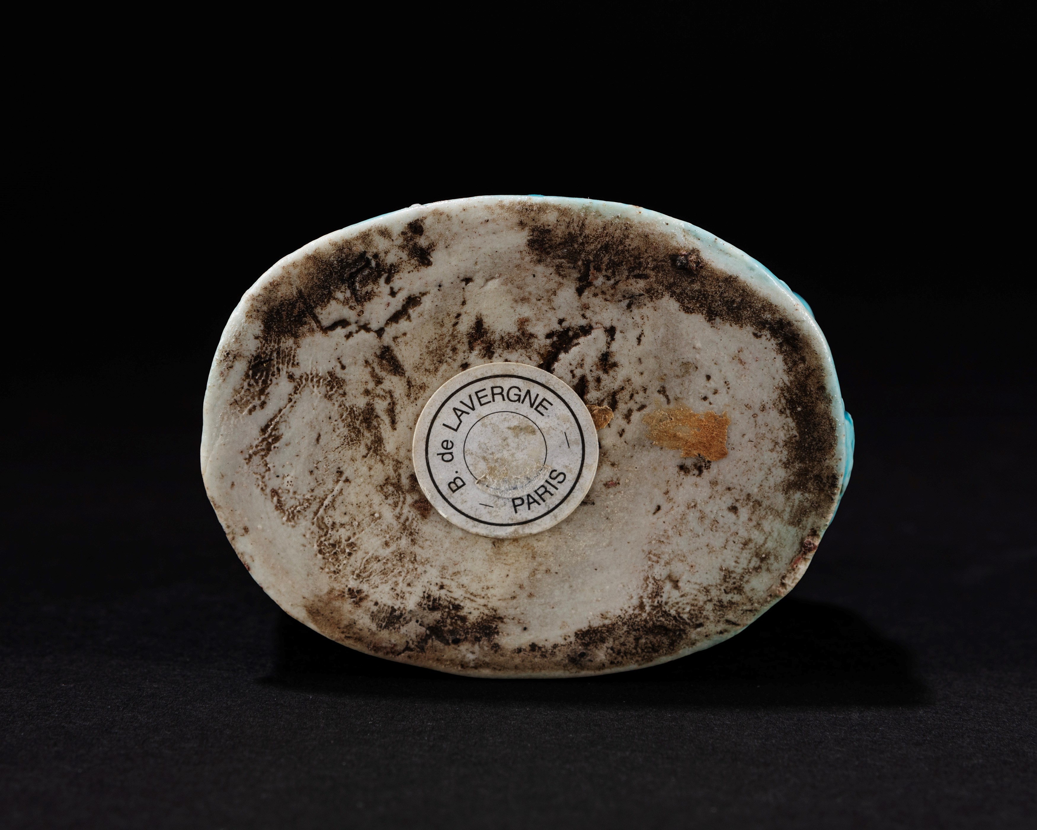 Incensiere in porcellana invetriata turchese