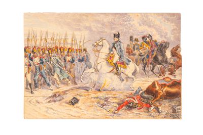 Diorami Napoleonici, acquarelli su cartoncino