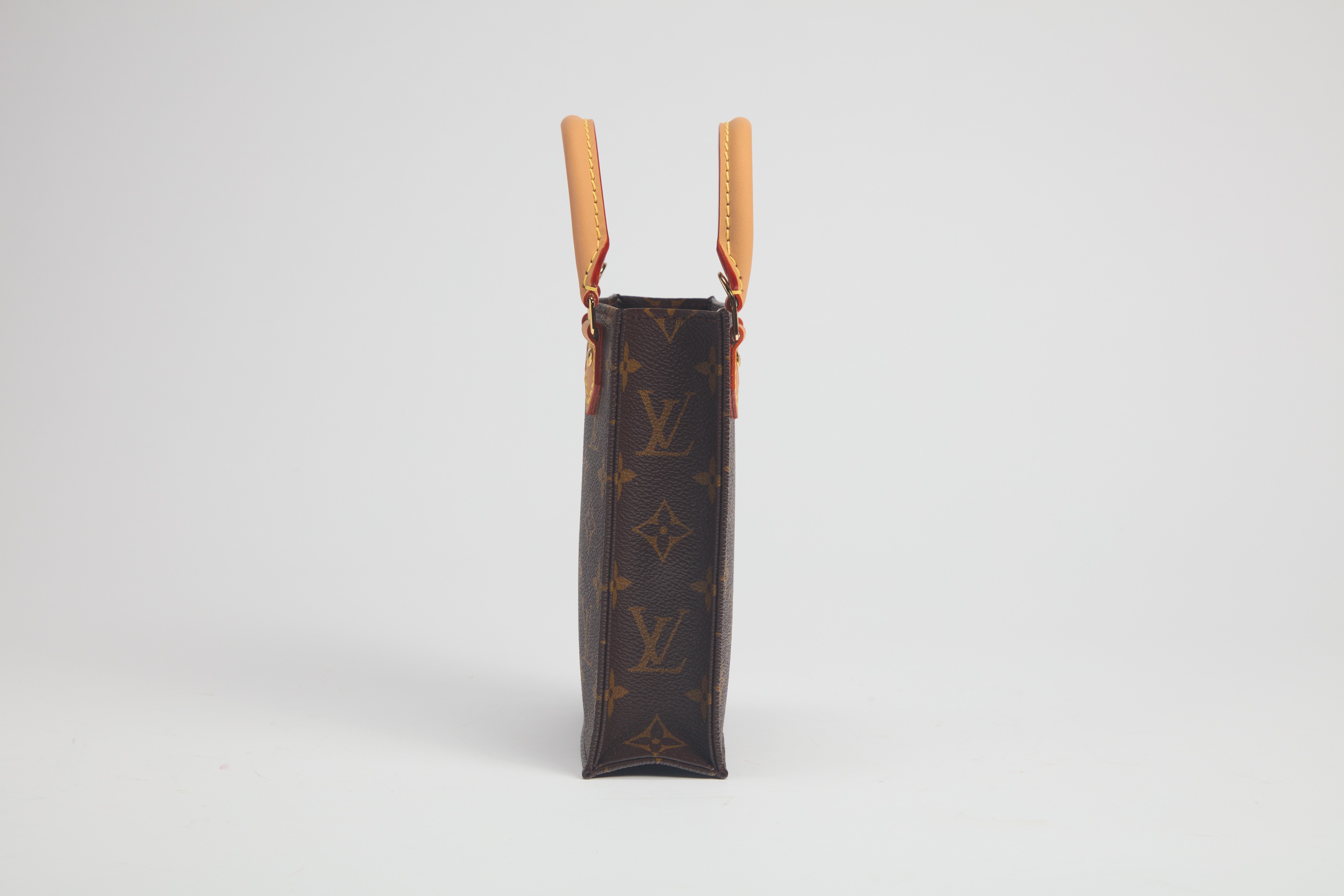 Louis Vuitton - Mini Sac Plat, borsa in tela monogram con tracolla