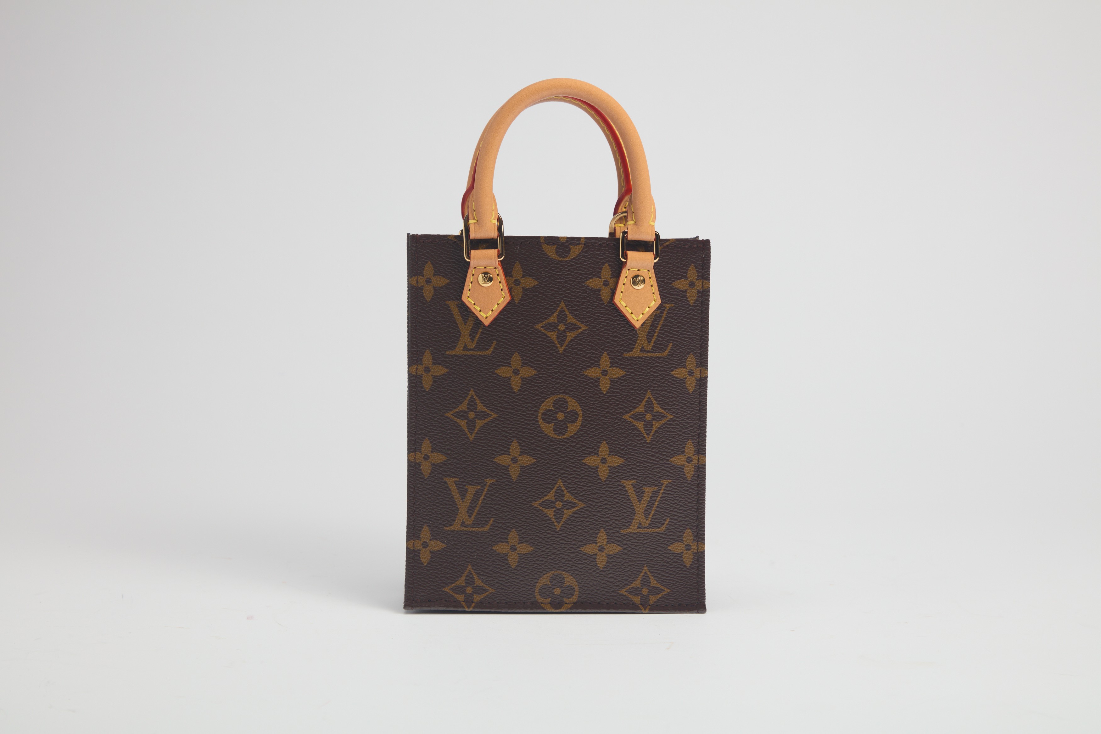 Louis Vuitton - Mini Sac Plat, borsa in tela monogram con tracolla
