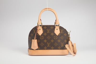 Mini borsa Alma in tela monogram con tracolla