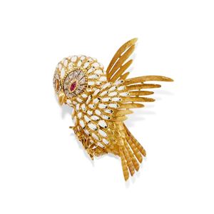 Owl brooch