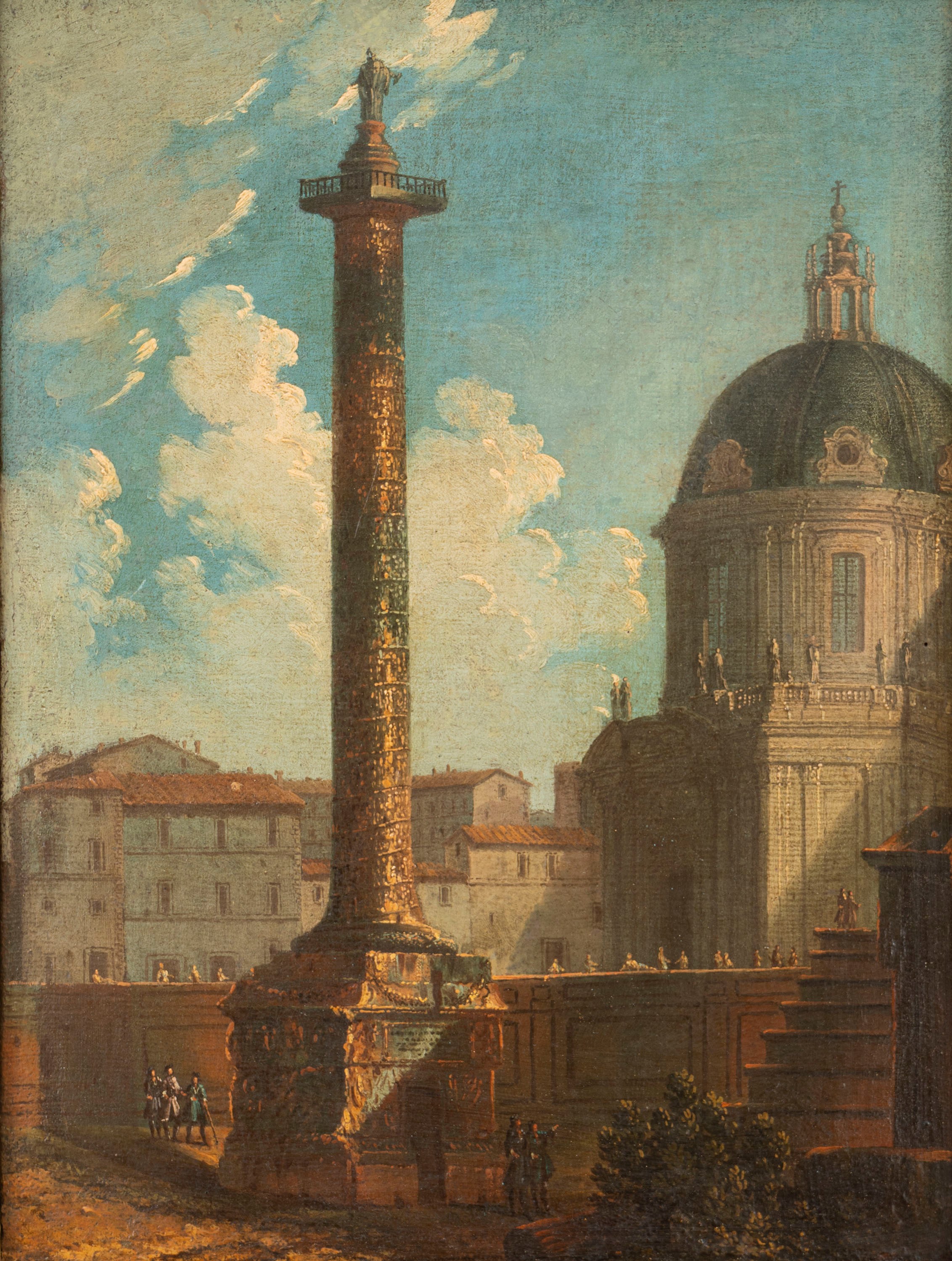 La Colonna Traiana; e la Colonna Antonina