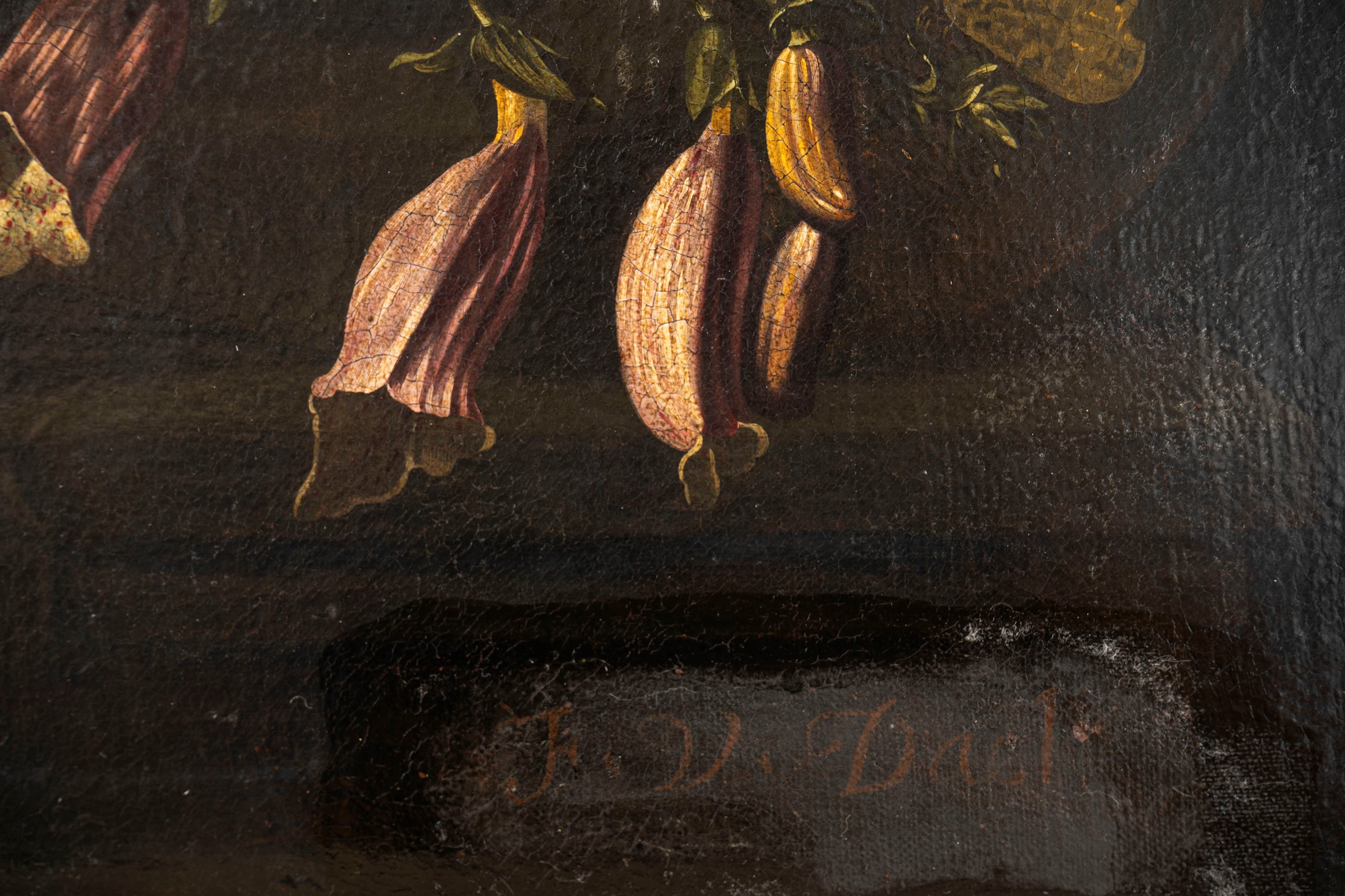 Madonna con Bambino en grisaille, entro ghirlanda di fiori