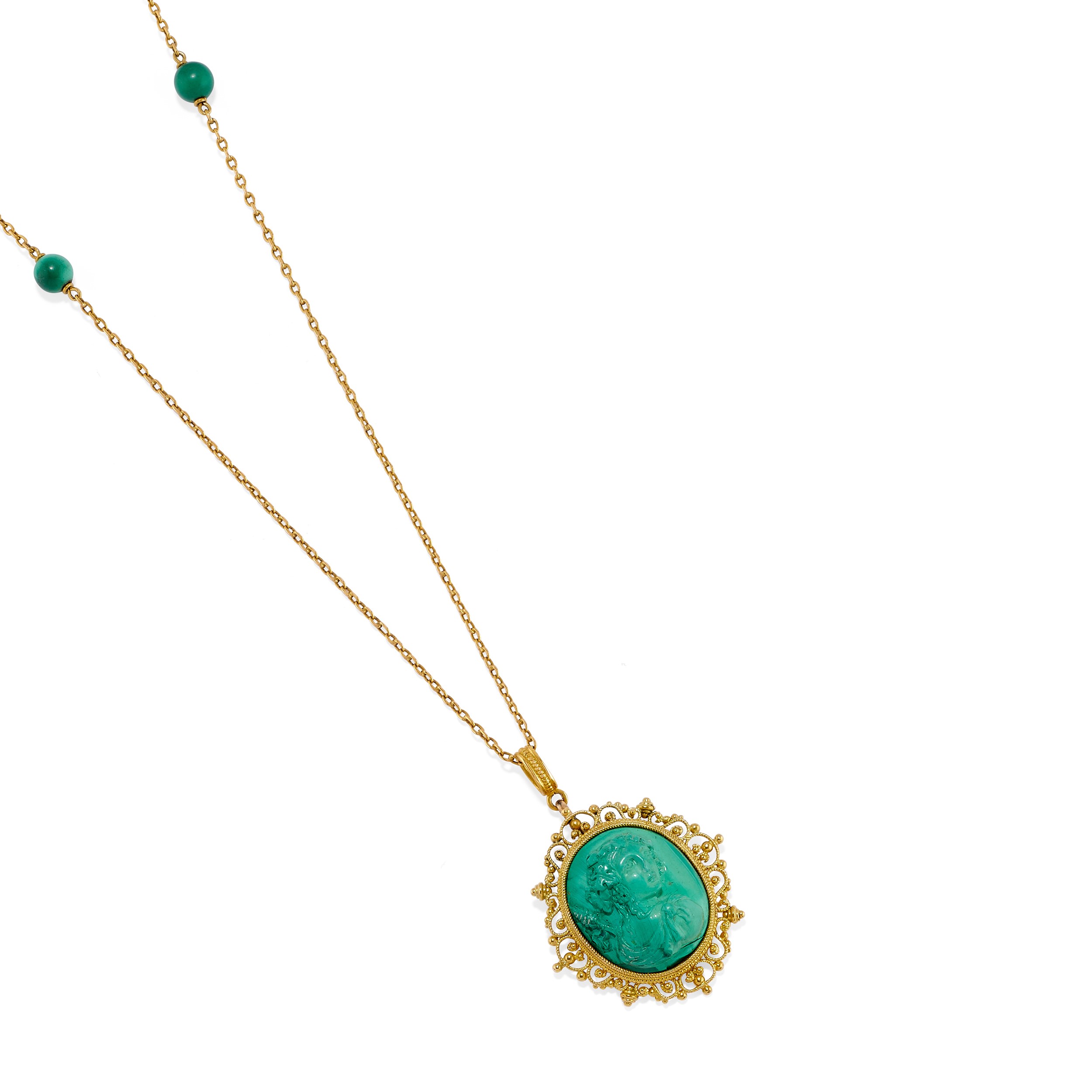 Lotto di Gioielli in Malachite
