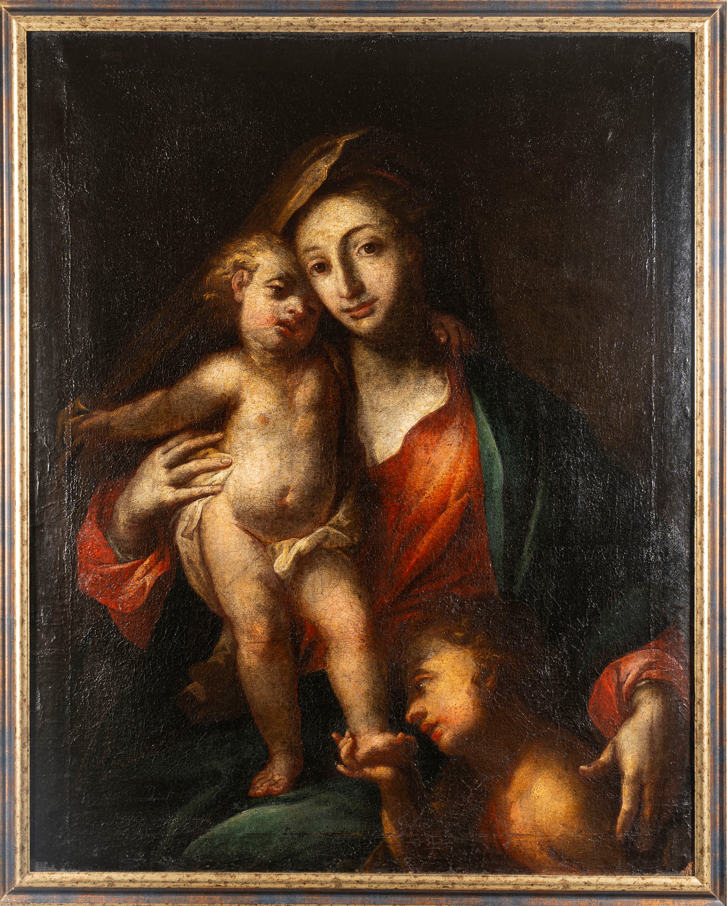 Scuola Dell'italia Settentrionale, Secolo XVIII - Anonimo, Madonna con Bambino e San Giovannino, ...