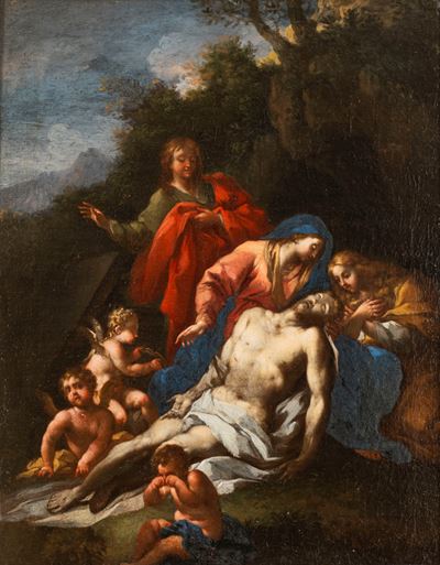 Compianto di Cristo, olio su tela