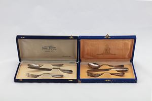 Two cases with cutlery