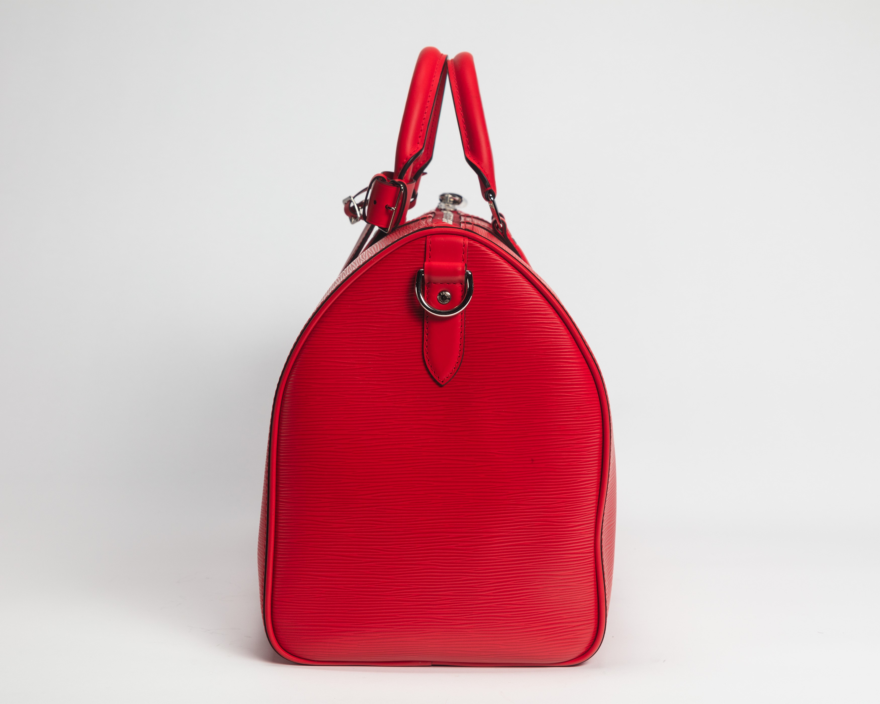 Louis Vuitton - Supreme, Keepall 45 in pelle Cuir Épi rossa, edizione limitata