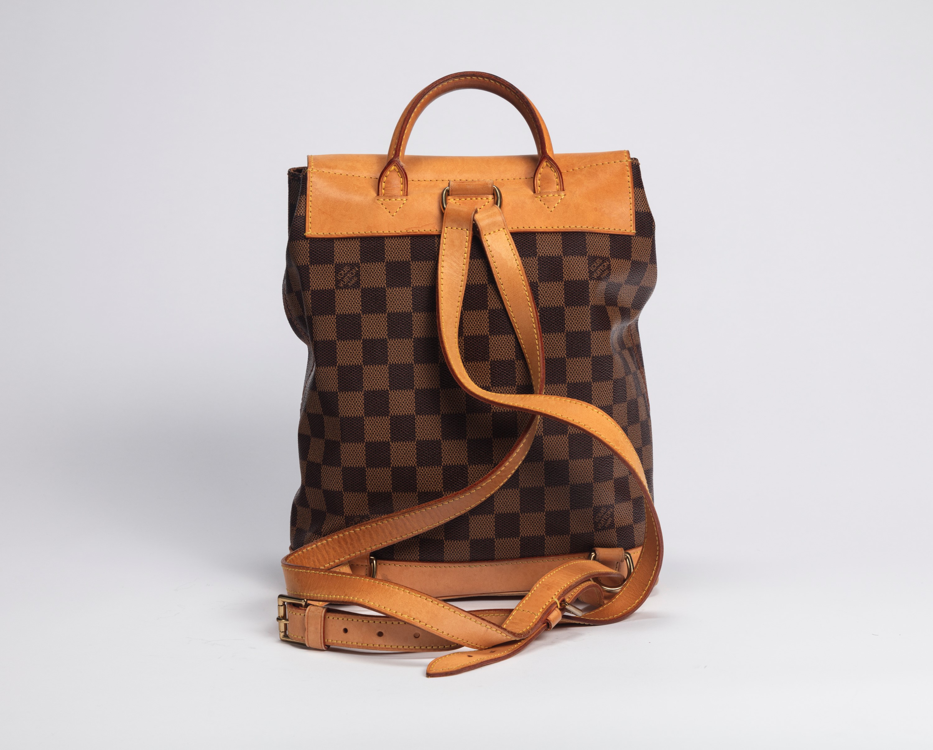Louis Vuitton - Zainetto Edition Centenaire, 1996, tela damier con tracolle in vacchetta