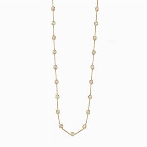 A 18K yellow gold and diamond necklace
