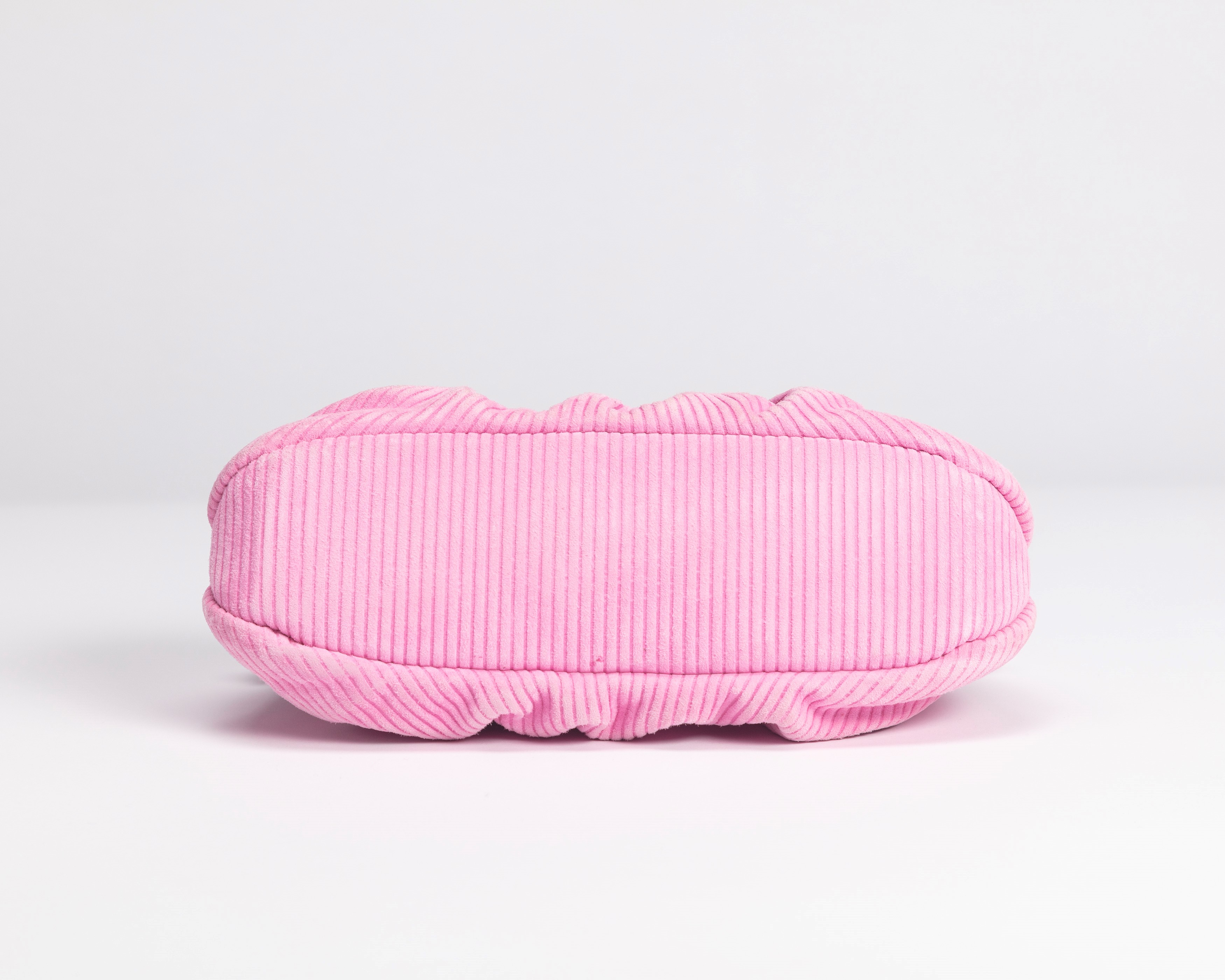 Fendi - Borsa Peekaboo Lollipop, camoscio rigato rosa con tracolla a catena