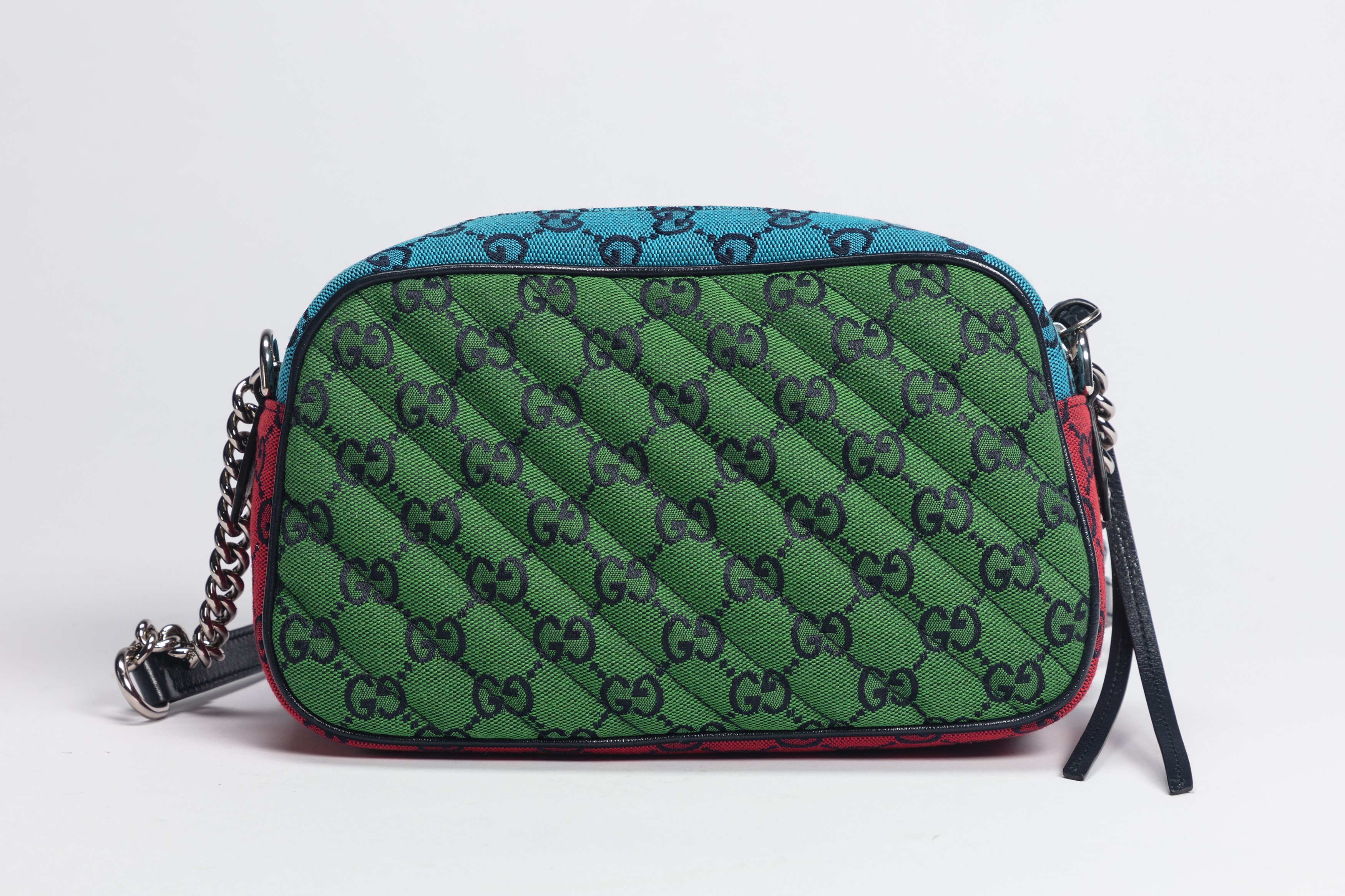 Gucci - Borsa Marmont, in tela logata multicolor con tracolla regolabile