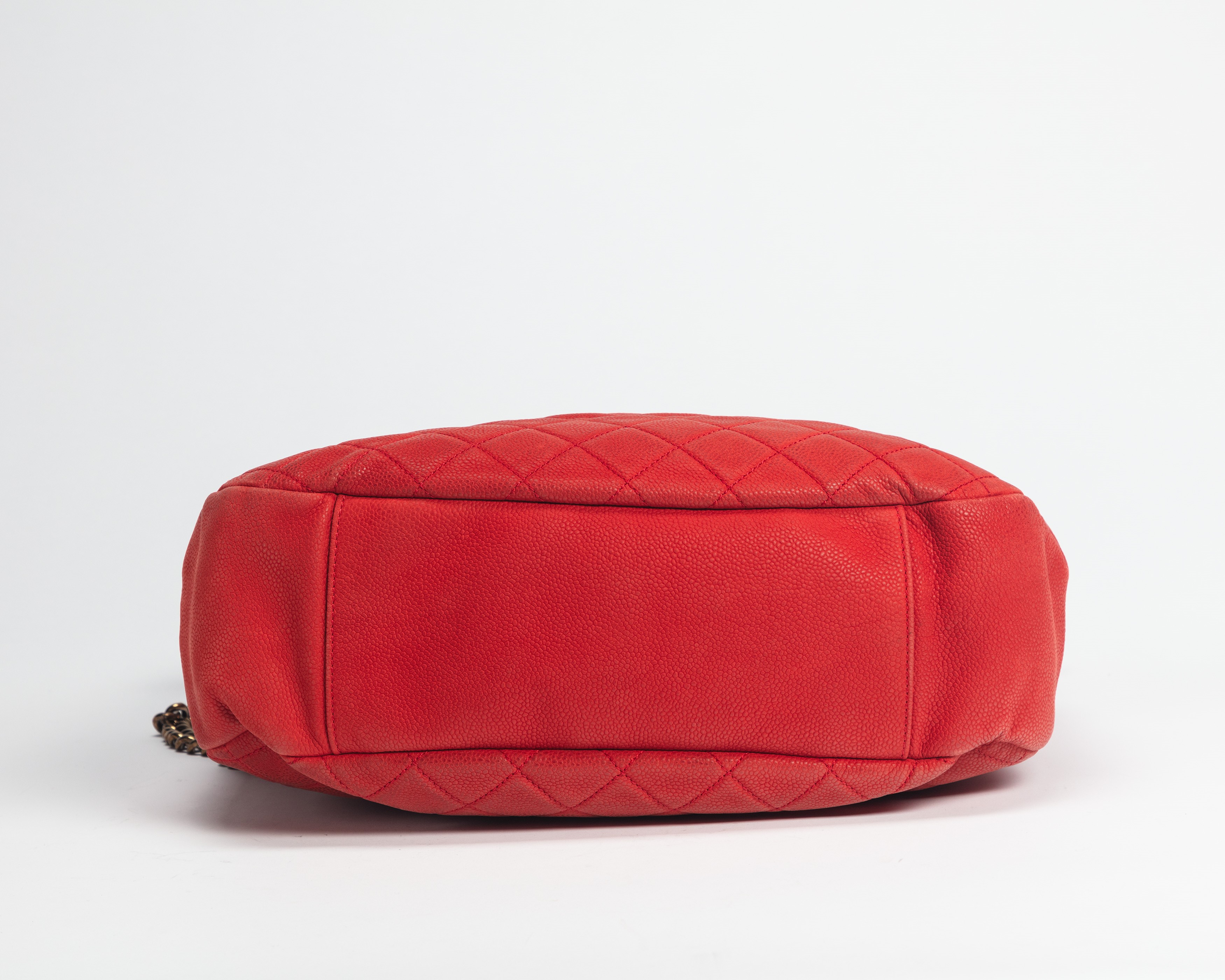 Chanel - Borsa in pelle caviar corallo, 2012