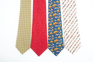 Lotto di 4 cravatte