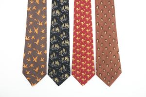 Lotto di 4 cravatte