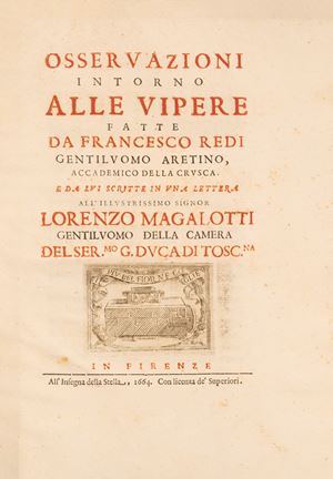 Francesco Redi - Osservazioni intorno alle vipere