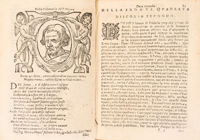 Cefalogia Fisonomica Diuisa in Dieci Deche, Doue Conforme a' Documenti D'aristotile, e D'altri Fi...