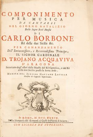 Composition for music to be sung on the Christmas day of the Royal Majesty's Sagra
