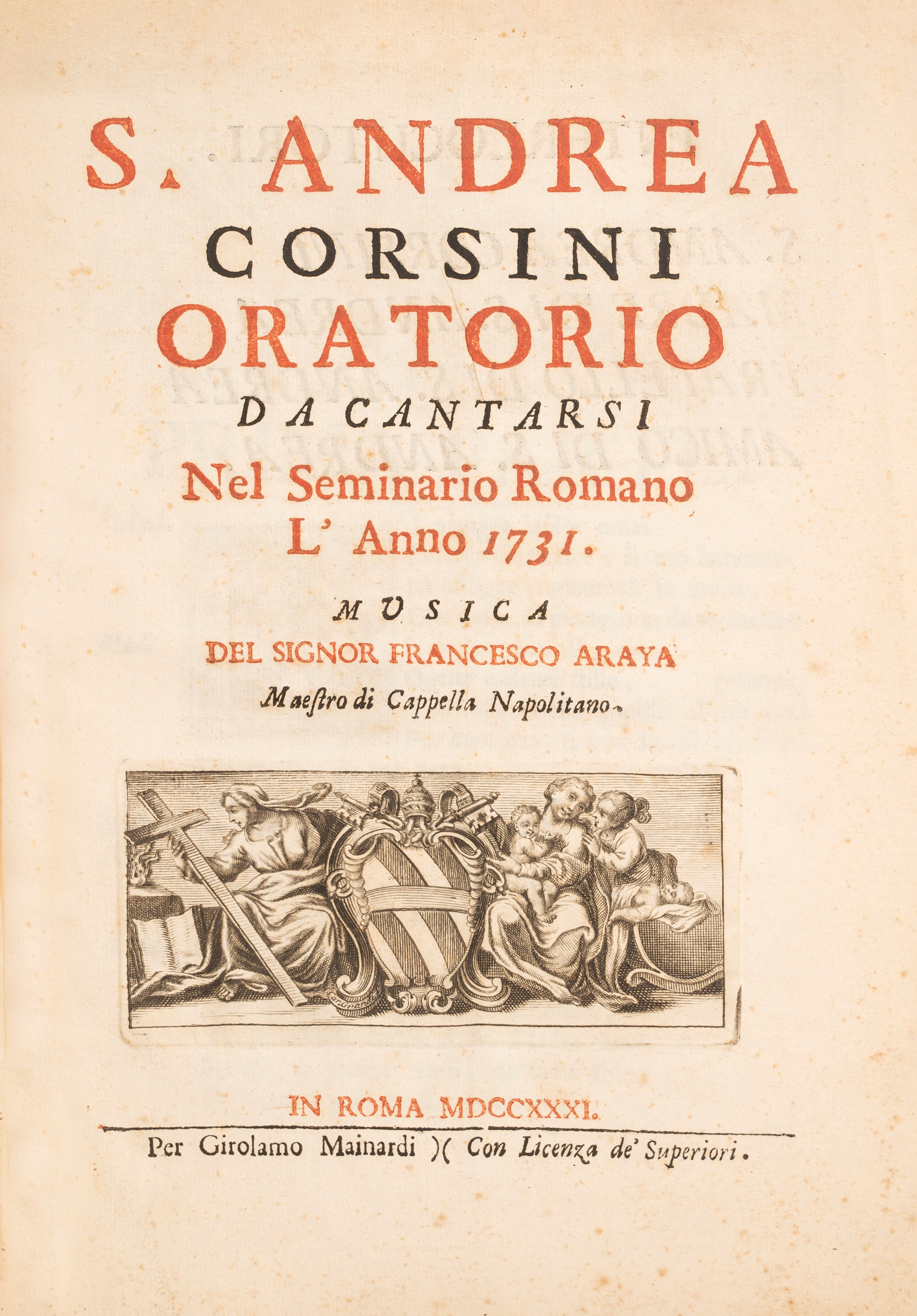 Componimento per Musica da Cantarsi nel Giorno Natalizio della Sagra Real Maestà