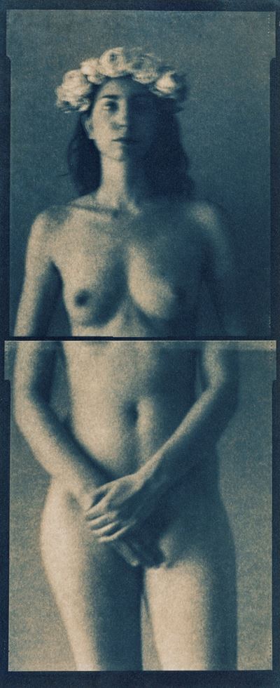 Senza titolo (Nudo) - Cianotipo