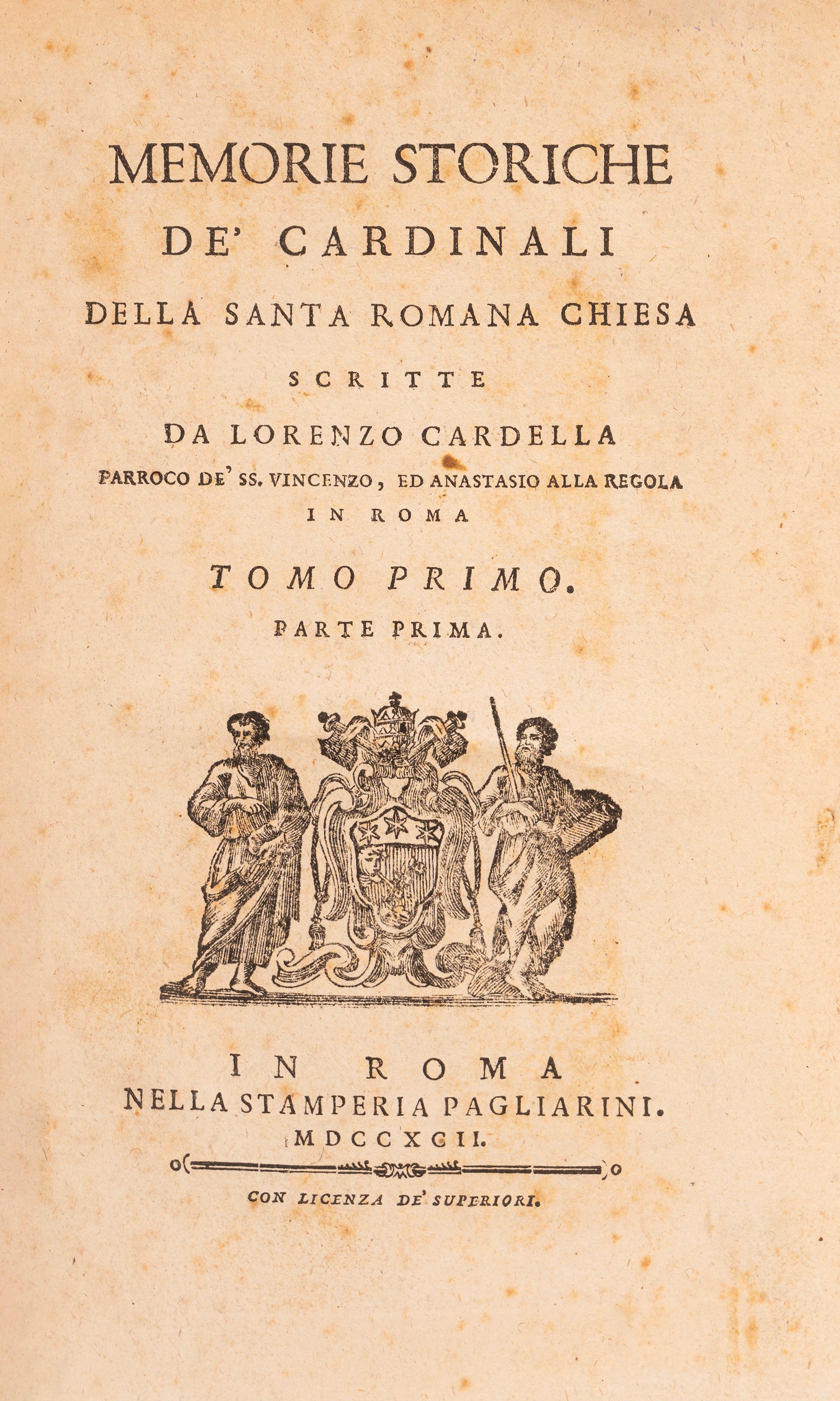 Lorenzo Cardella - Memorie Storiche De' Cardinali della Santa Romana Chiesa