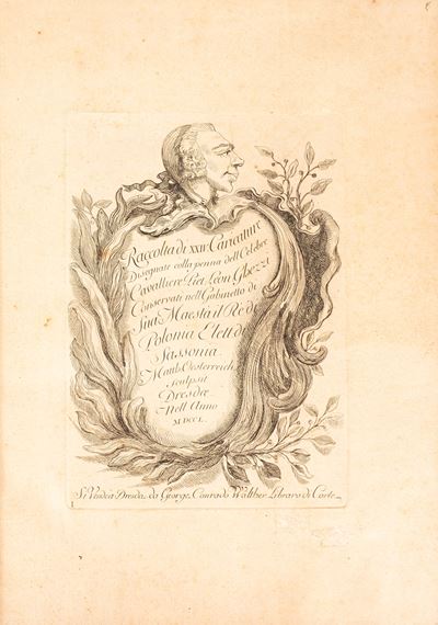 Raccolta di XXIV Caricature Disegnate dalla Penna Dell Celebre Cavalliere Pier Leon Ghezzi