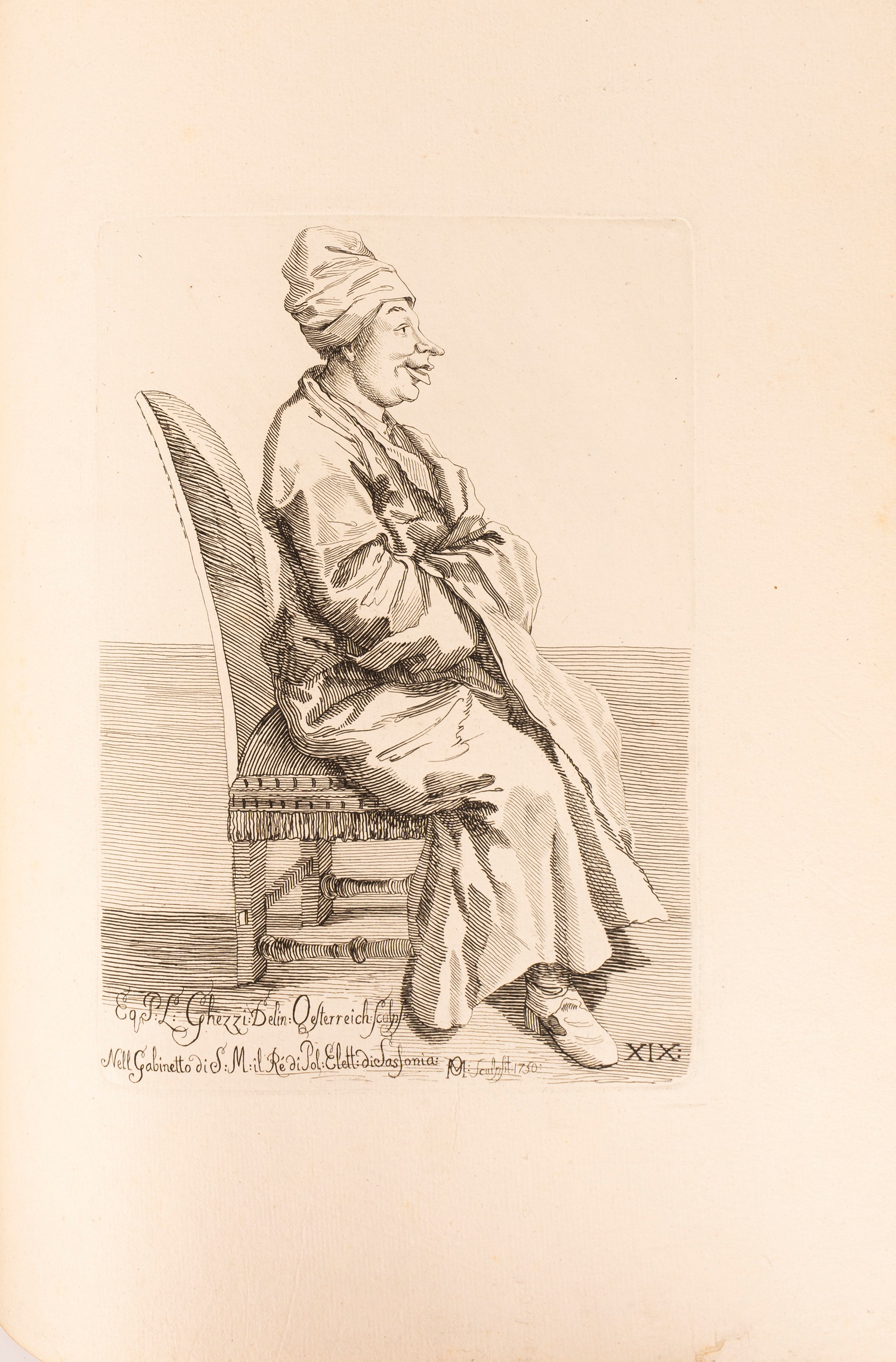 Raccolta di XXIV Caricature Disegnate dalla Penna Dell Celebre Cavalliere Pier Leon Ghezzi