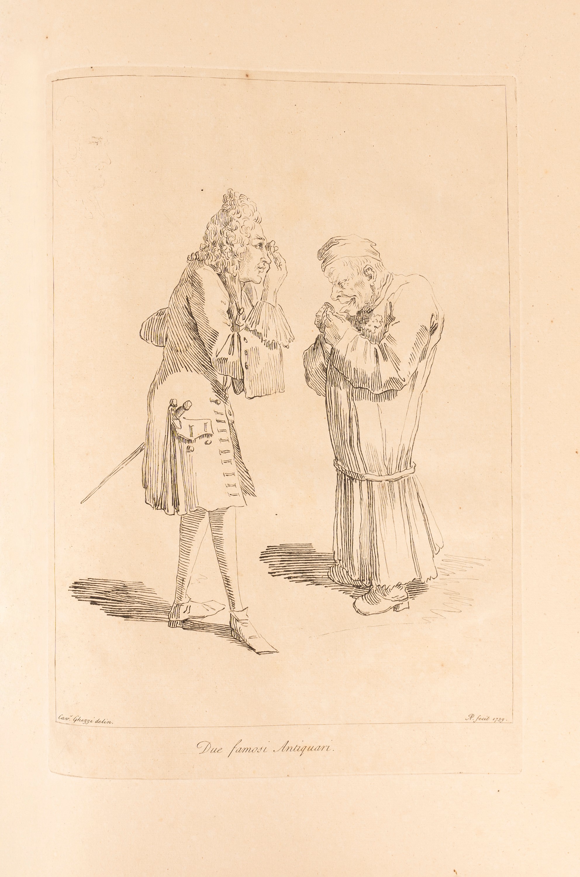 Raccolta di XXIV Caricature Disegnate dalla Penna Dell Celebre Cavalliere Pier Leon Ghezzi