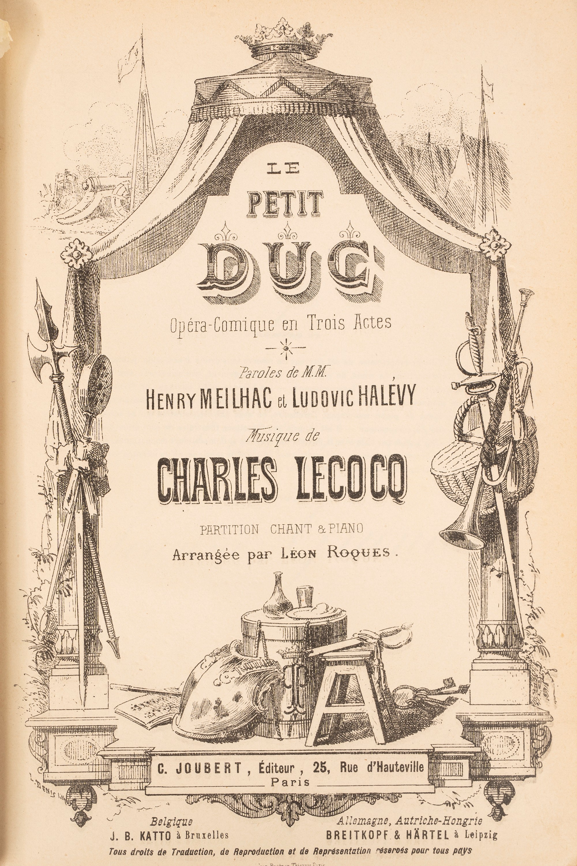 Charles Lecocq - Le Petit Duc, Opéra Comique En 3 Actes.