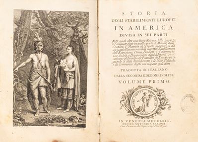 Storia degli Stabilimenti Europei in America Divisa in Sei Parti