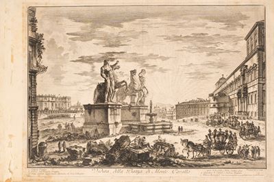 Veduta della Piazza di Monte Cavallo