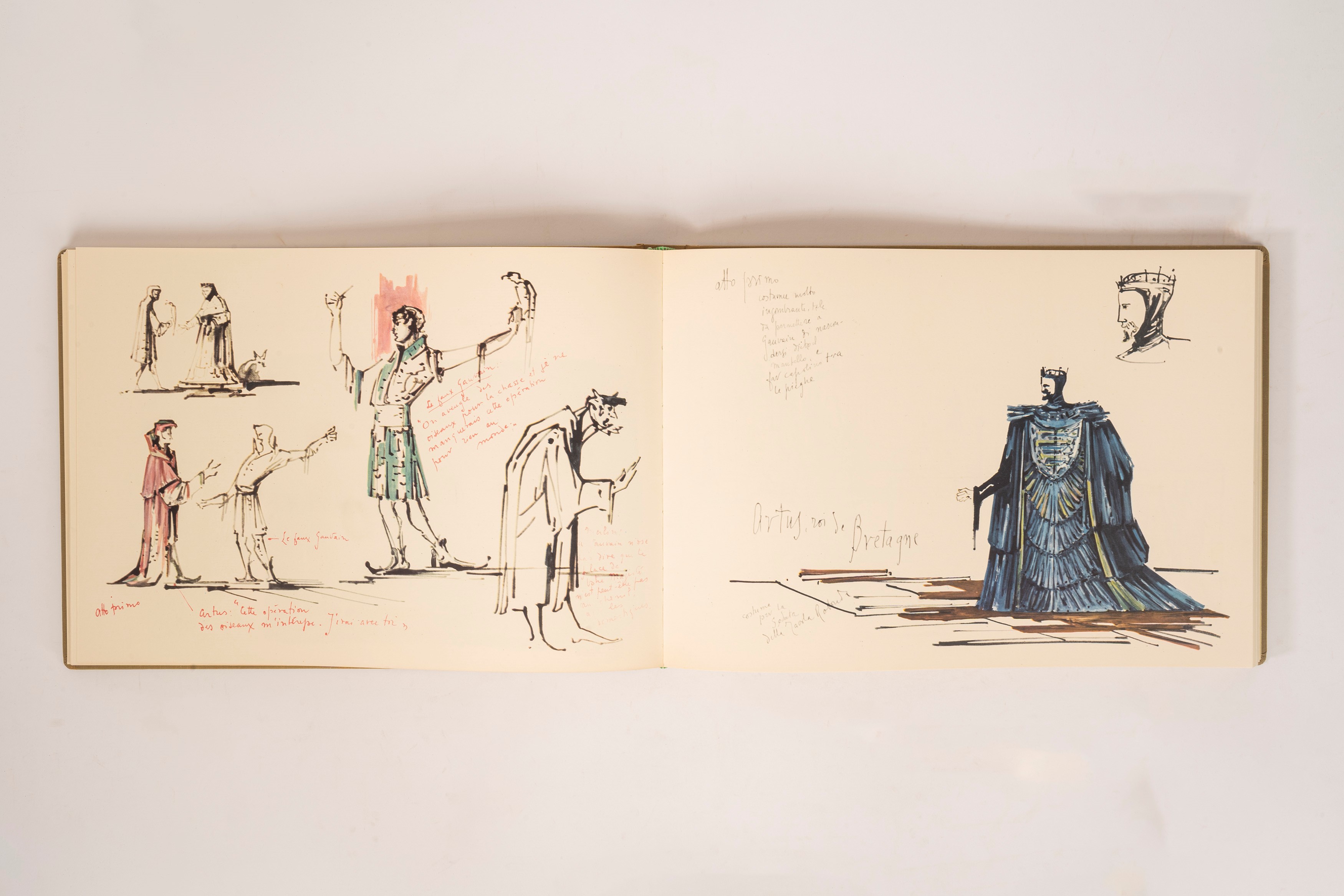 I Cavalieri della Tavola Rotonda. Dramma in Tre Atti. Taccuino Scenico di Fabrizio Clerici.