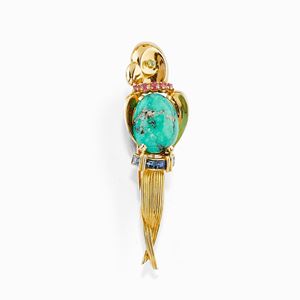 Spilla in oro giallo 18K