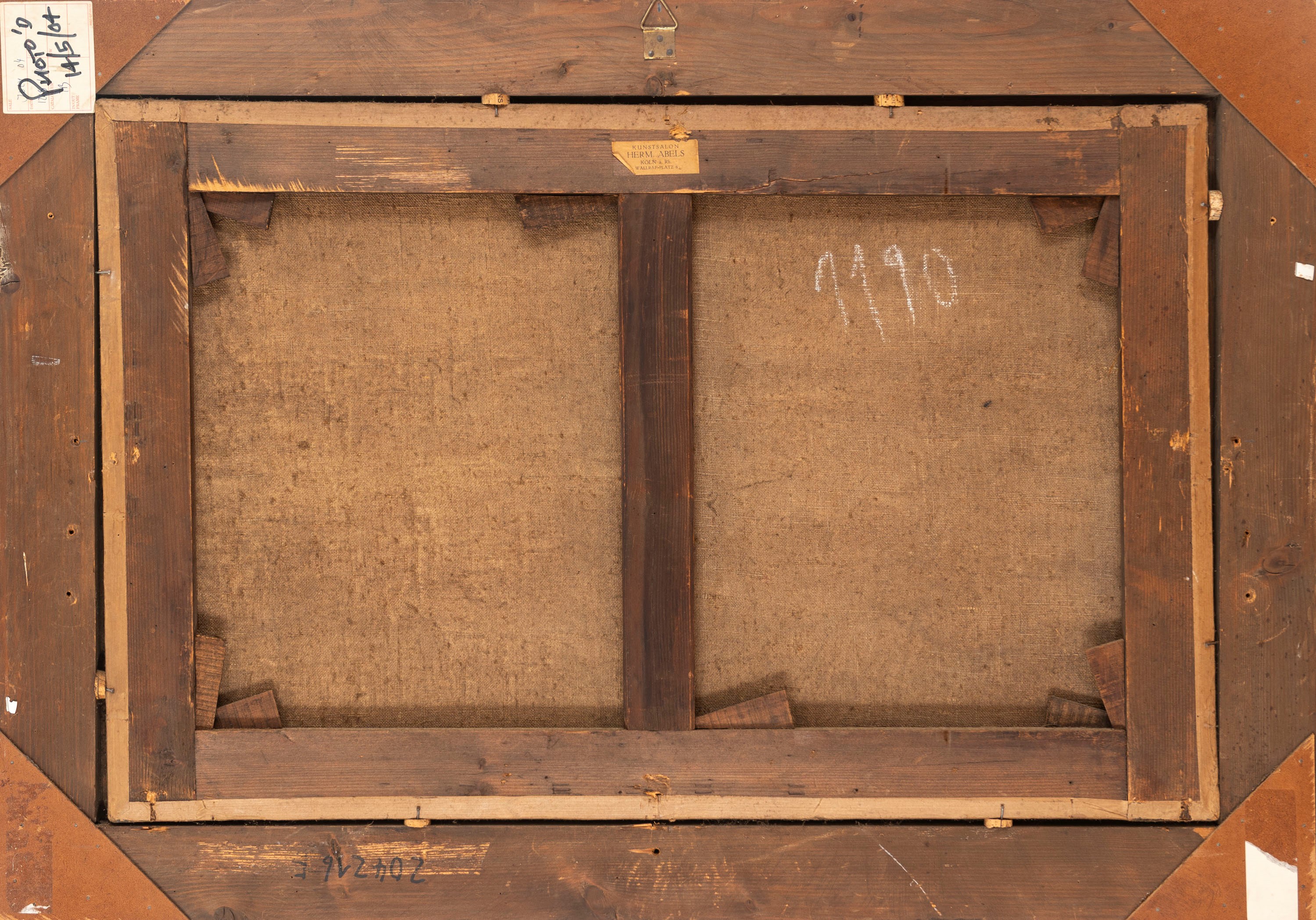 Scuola Fiamminga, Secolo XVIII - Marina con velieri, olio su tela