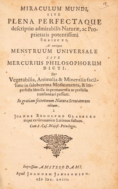 Miraculum Mundi, Sive Plena Perfectaque Descriptio Admirabilis Naturae, Ac Proprietatis Potentiss...